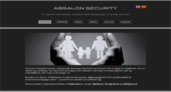 Desktop Screenshot of absalon-security.dk