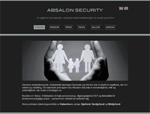 Tablet Screenshot of absalon-security.dk